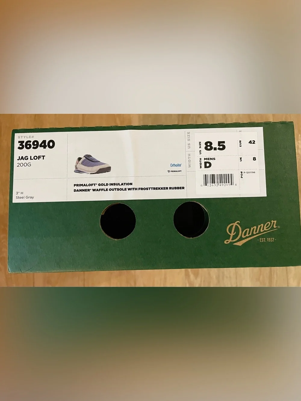 Danner Men’s Blue and Gray Slip-On Loafers, Men 8.5